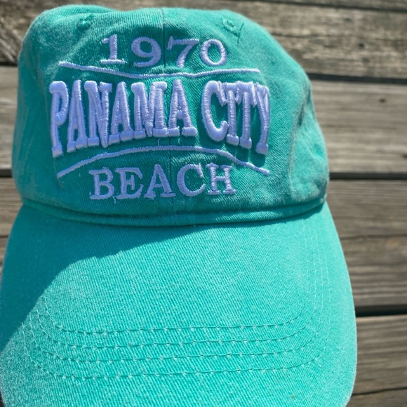 Panama City Beach FL mint green cotton hat sports cap - Picture 7 of 13